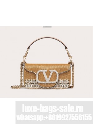 VALENTINO V-logo MINI LOCO bag beads WA0K53 gold