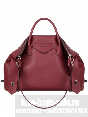 Givenchy Medium Antigona Soft Bag In Smooth Leather Mauve