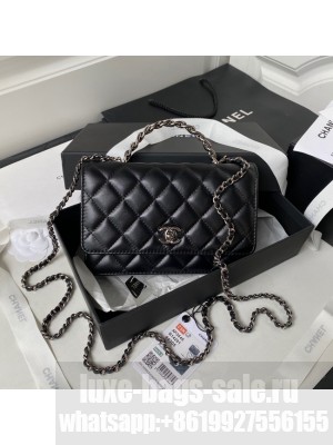 Chanel WALLET ON CHAIN AP3645 BLACK