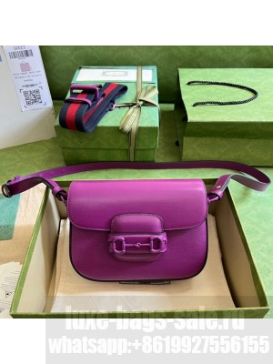 Gucci Horsebit 1955 small shoulder bag 726226 Purple