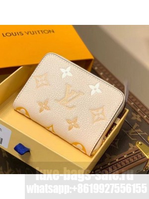 Louis Vuitton Gradient Monogram Leather Zippy Coin Purse Wallet M80408 Yellow 2021 Collection