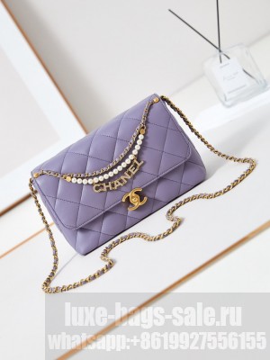 Chanel FLAP BAG AS5011 Light Purple