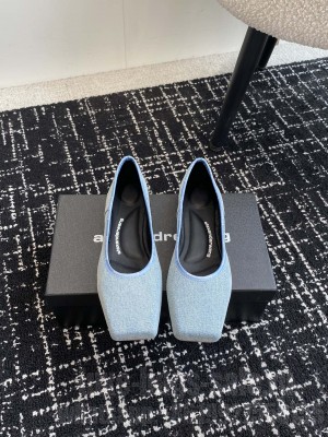 Alexander Wang billie flat in Denim