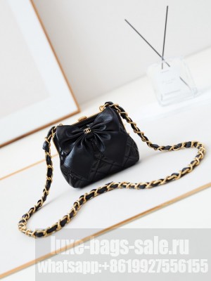 Chanel 24A CLUTCH WITH CHAIN AP4028 black