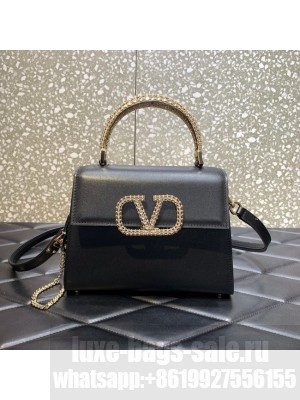 VALENTINO VSLING SMALL LOCO imitation crystal shoulder bag WB0F53NQ black