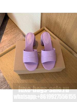 GIANVITO ROSSI FLOREA MULE 60mm sandal purple 2022 Collection