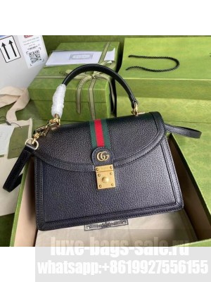Gucci Ophidia small top handle bag with Web 651055 black