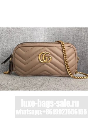 Gucci GG Marmont Mini Chain Bag 546581 Dusty Pink 2018