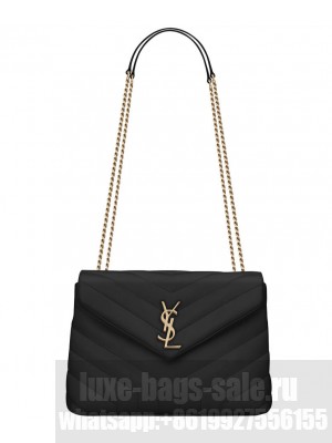 Saint Laurent Small Loulou Bag In Y Quilted Leather 494699 Black
