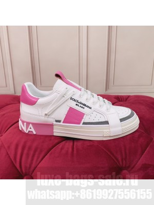 DOLCE & GABBANA UNISEX CALFSKIN 2.ZERO CUSTOM LOW-TOP SNEAKERS WITH CONTRASTING DETAILS 2022 COLLECTION 01