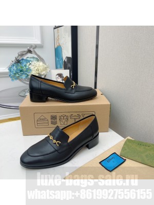 GUCCI Women's Horsebit Loafer Black Calfskin  2021 Collection