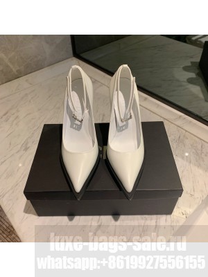 GCDS RIDER PUMPS WHITE