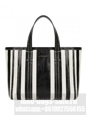 Balenciaga Barbes Small East-West Shopper Bag Black
