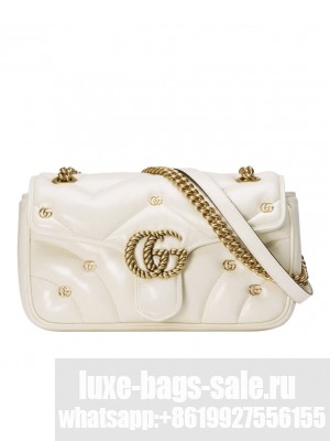 Gucci GG Marmont Small Shoulder Bag 443497 Cream