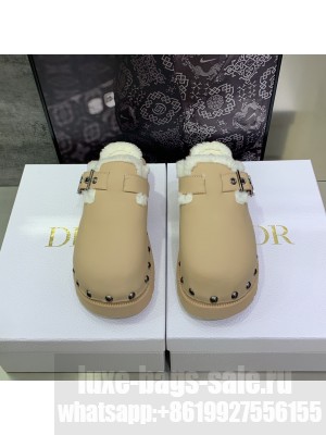 Dior DIORQUAKE CLOG Beige Calfskin