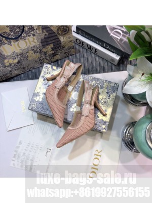 DIOR x CHIARA FERRAGNI  HEEL 9.5CM J'ADIOR SLINGBACK PUMPS TECHNICAL FABRIC 09
