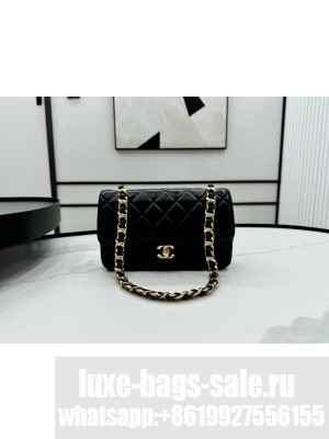 Chanel SMALL 2.55 HANDBAG Lambskin & Gold-Tone Metal AS6300 BLACK