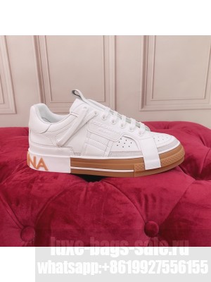 DOLCE & GABBANA UNISEX CALFSKIN 2.ZERO CUSTOM LOW-TOP SNEAKERS WITH CONTRASTING DETAILS 2022 COLLECTION 014