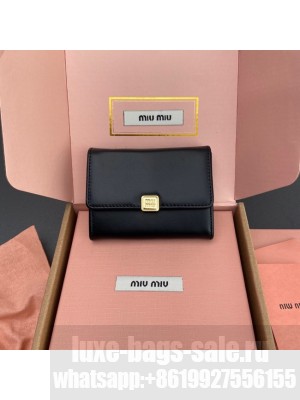 MIU MIU Leather Card pack 5M104 black