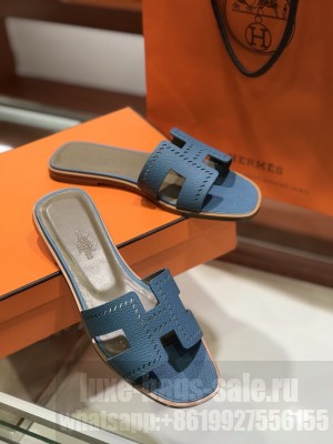 Hermes Oran Flat slippers in epsom leather 023 2021 Collection