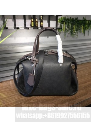 Louis Vuitton Asteria 32cm Bag Mahina Perforated Calfskin Leather Canvas Fall/Winter 2017 Collection M54671, Noir