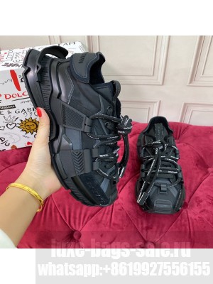 DOLCE & GABBANA UNISEX MIXED-MATERIALS SPACE SNEAKERS 2022 COLLECTION 01