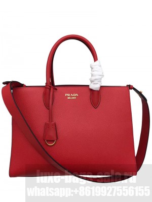 Prada Bibliotheque Bag 1A153 Red
