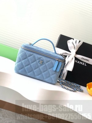 Chanel CLUTCH WITH CHAIN Denim AP4404 blue