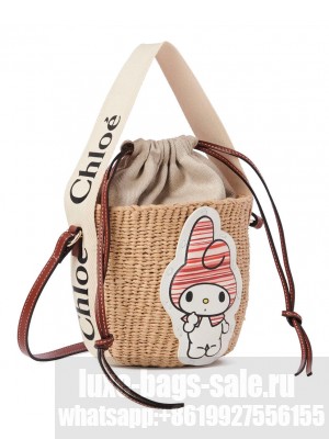 Chloe x My Melody For Small Woody Basket Coffee