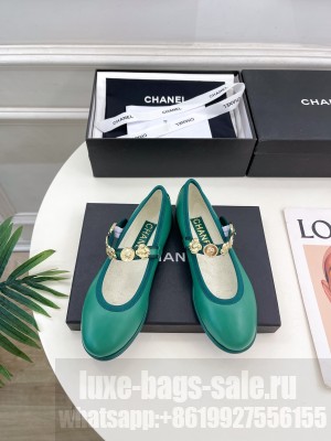 Chanel Mary Janes Lambskin G45778 Green