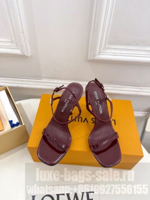 Louis Vuitton Patent calf leather 1AGWZM 6AM Sandal Burgundy 2025
