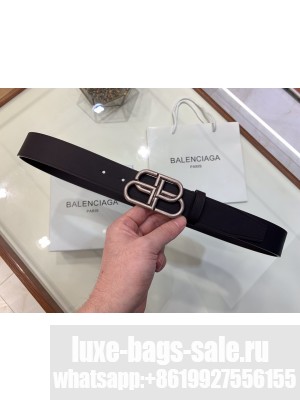Balenciaga Width 3.0cm BB BELT SILVER