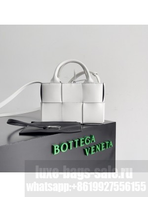Bottega Veneta Candy Arco Tote Bag 729029 White&black