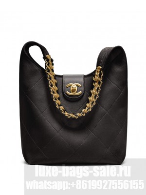 Chanel Hobo Handbag AS5403 Black