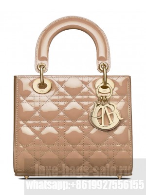 Christian Dior Small Lady Dior Bag Apricot