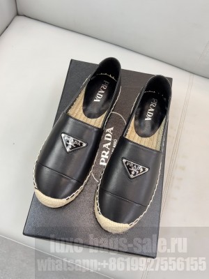 Prada 20 mm Nappa leather Black espadrilles