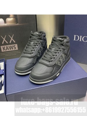 Dior Unisex B27 High-Top Sneaker Smooth Calfskin with Dior Oblique Jacquard 2023 037