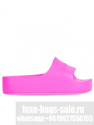 Balenciaga Women's Chunky Slide Sandal Peachblow