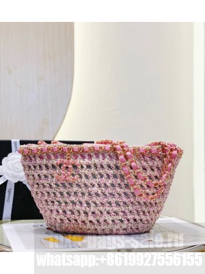 Chanel Weaving Shoulder Bags AS6010 Pink