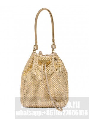 Prada Satin Mini-bag With Crystals 1BE067
