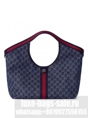 Gucci Giglio Large Tote Bag 853971 Blue
