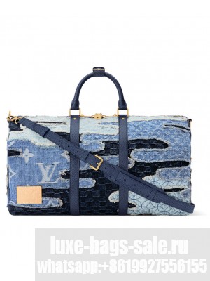 Louis Vuitton Keepall Bandouliere 50 M26117 Blue