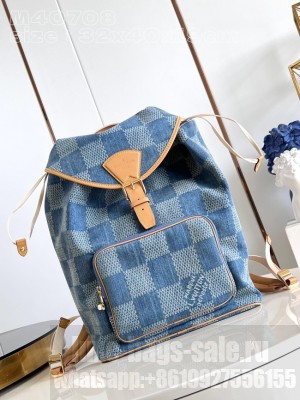 Louis vuitton BACKPACK M40708 Denim Blue