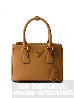 Prada Galleria Saffiano Leather Mini-bag 1BA906 Coffee