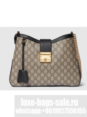 Gucci PADLOCK GG MEDIUM SHOULDER BAG 795113 black