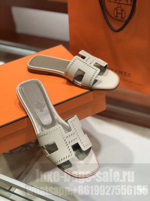 Hermes Oran Flat slippers in epsom leather 024 2021 Collection