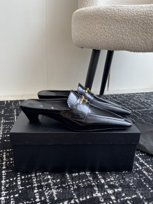 Alexander Wang Calfskin Pointed Mule Black