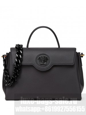 Versace La Medusa Large Handbag Black