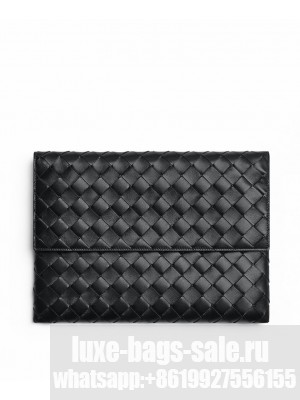 Bottega Veneta Flap Pouch Black
