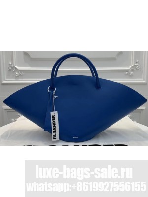 Jil Sander Large Sombrero Tote Bag Blue
